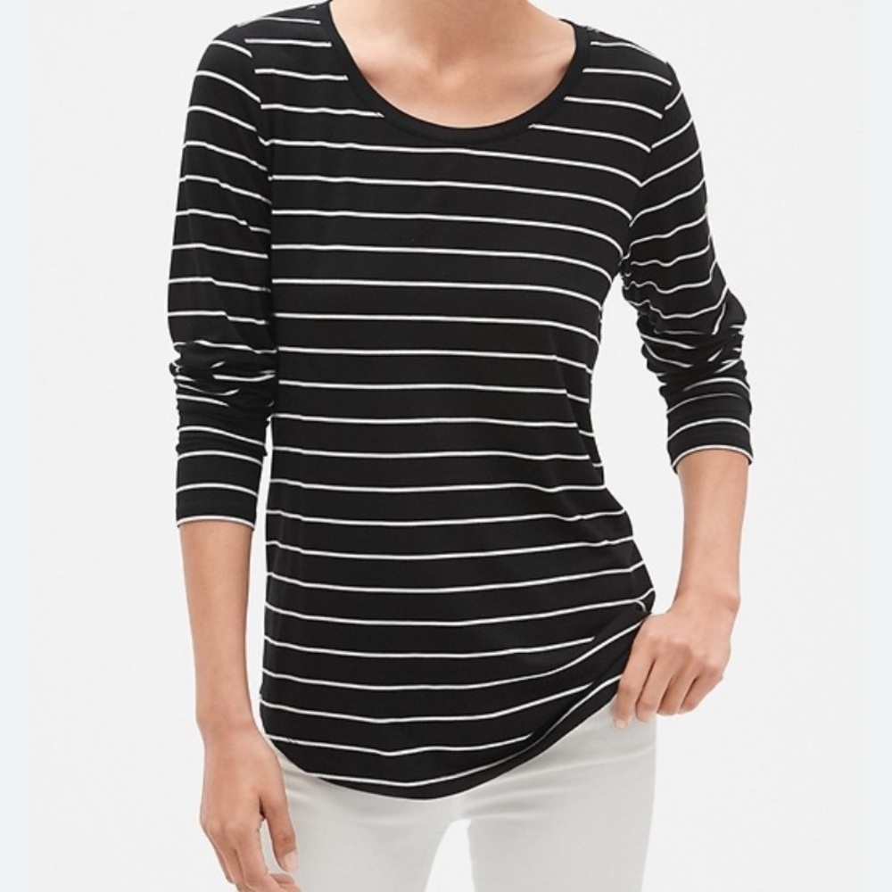 Luxe Stripe Long-Sleeve T-Shirt